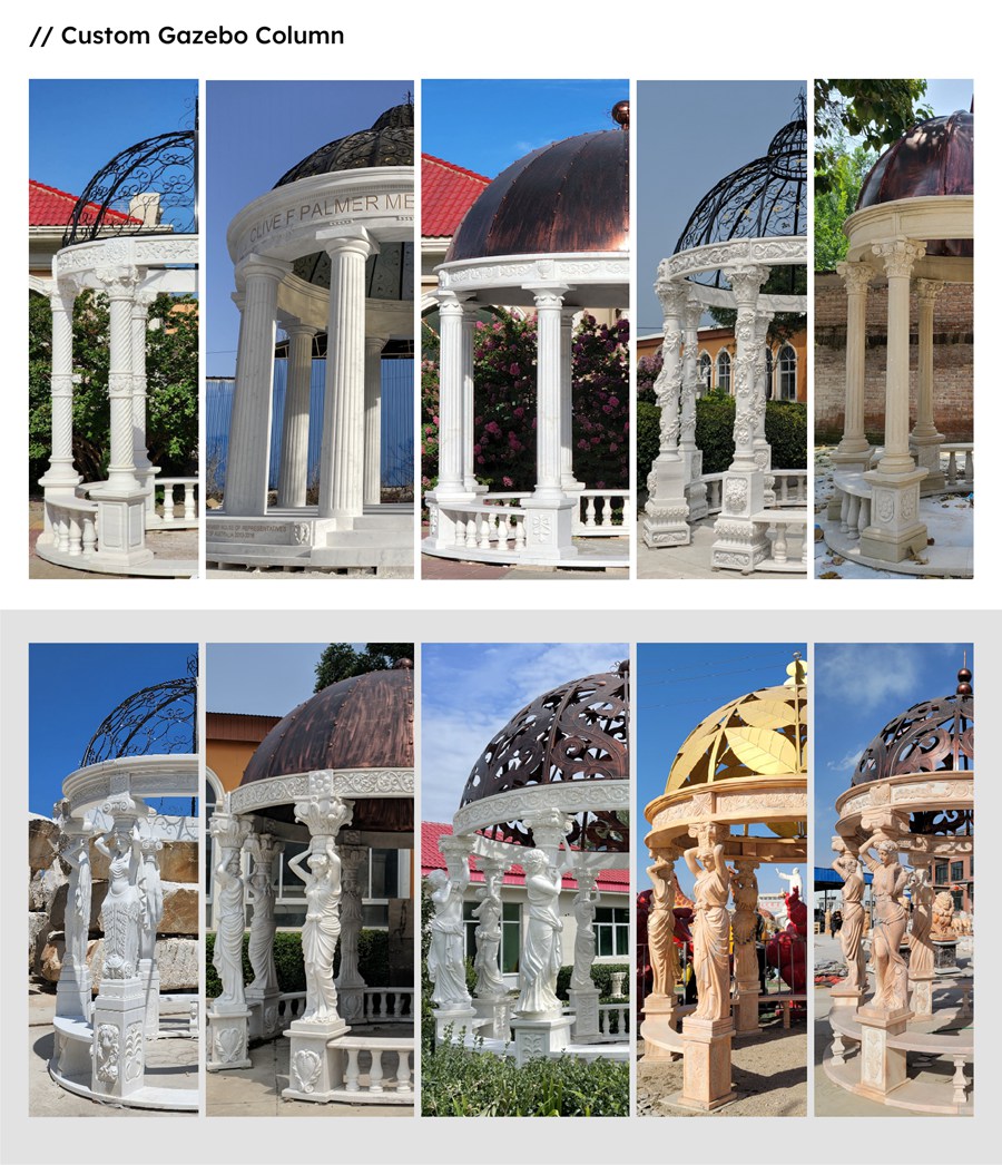 marble column gazebo for sale (5)