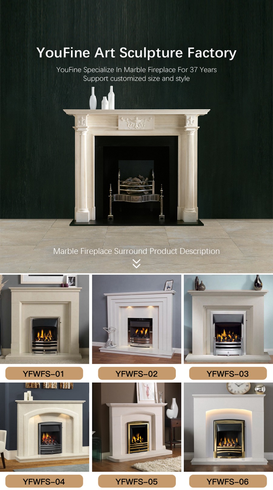 marble fireplace mantel (3)