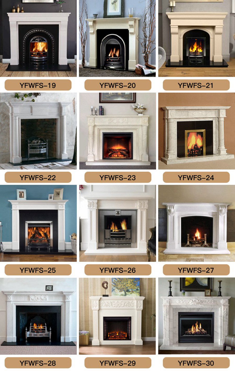 marble fireplace mantel (5)