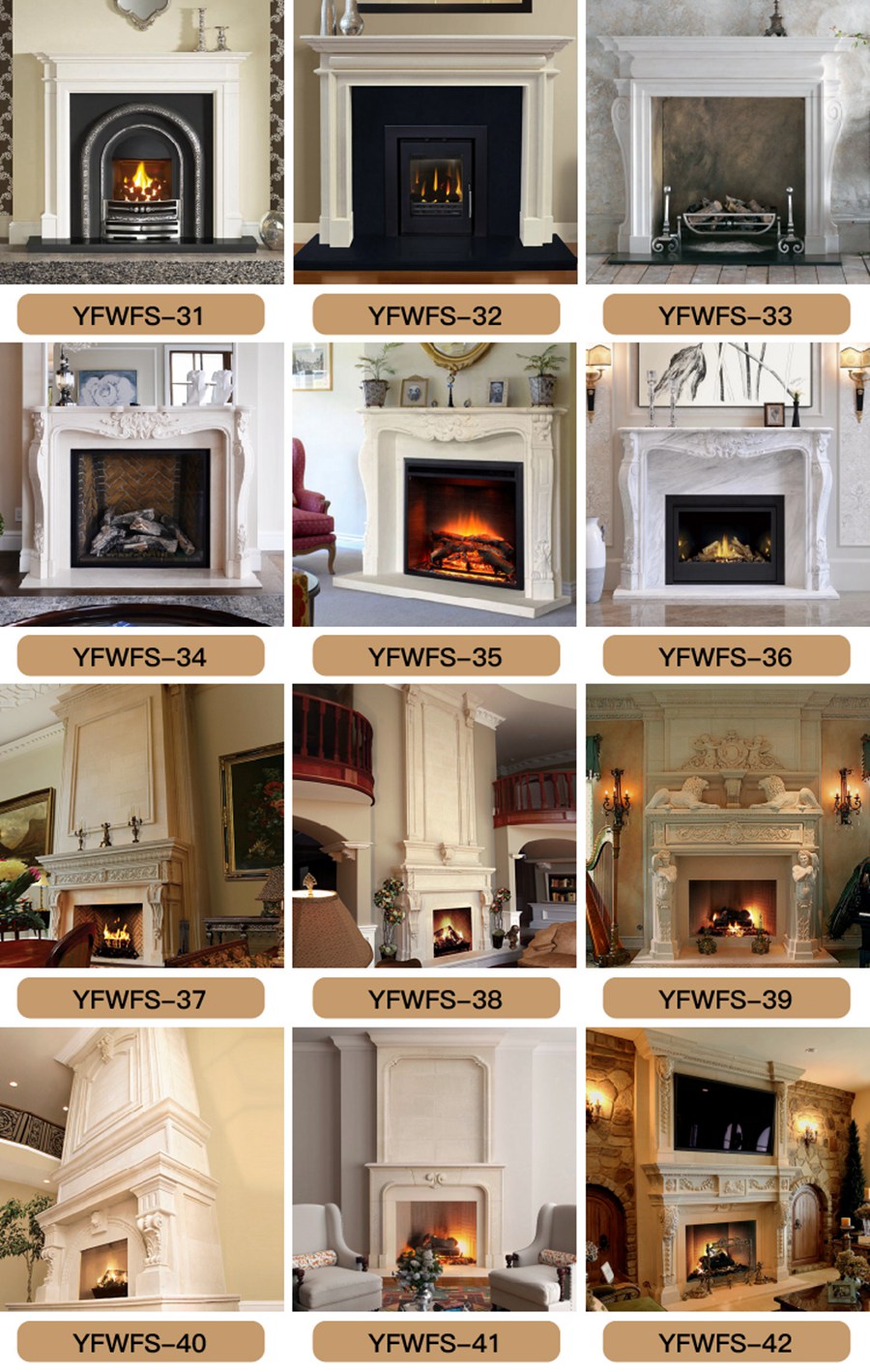 marble fireplace mantel (6)