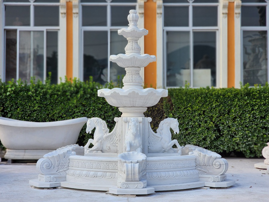 marble fountain