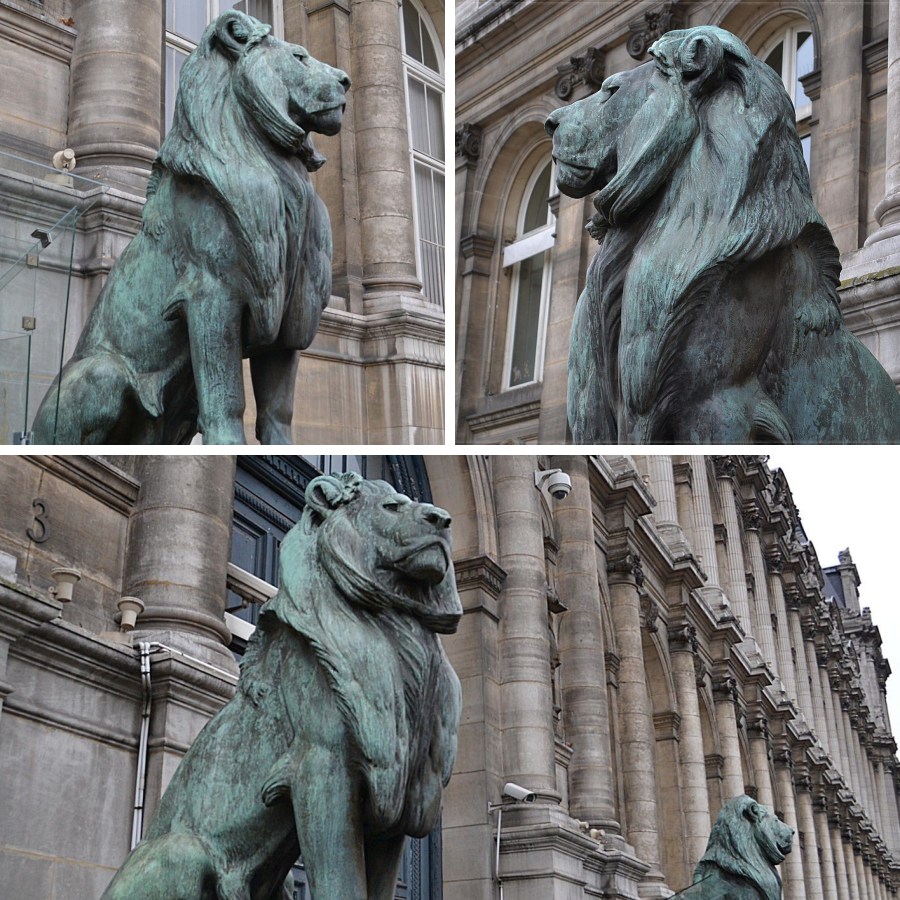 sitting lion statue (2)