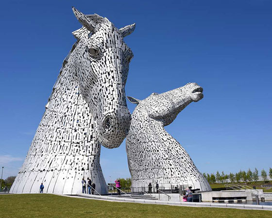 stainless steel horse head sculpture (2)