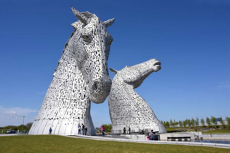 stainless steel horse head sculpture (3)