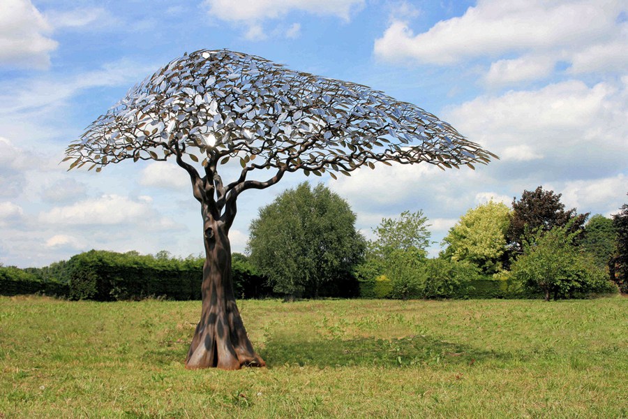 stainless steel tree sculpture (5)