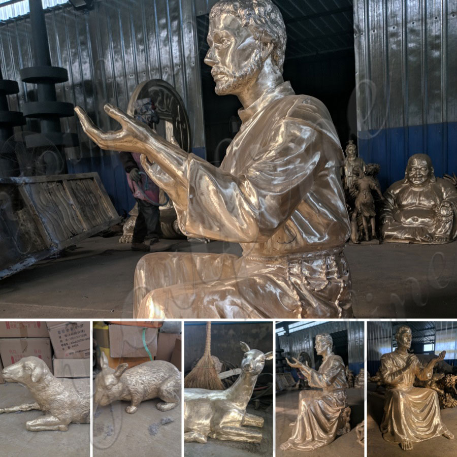 bronze St. Francis statue (5)