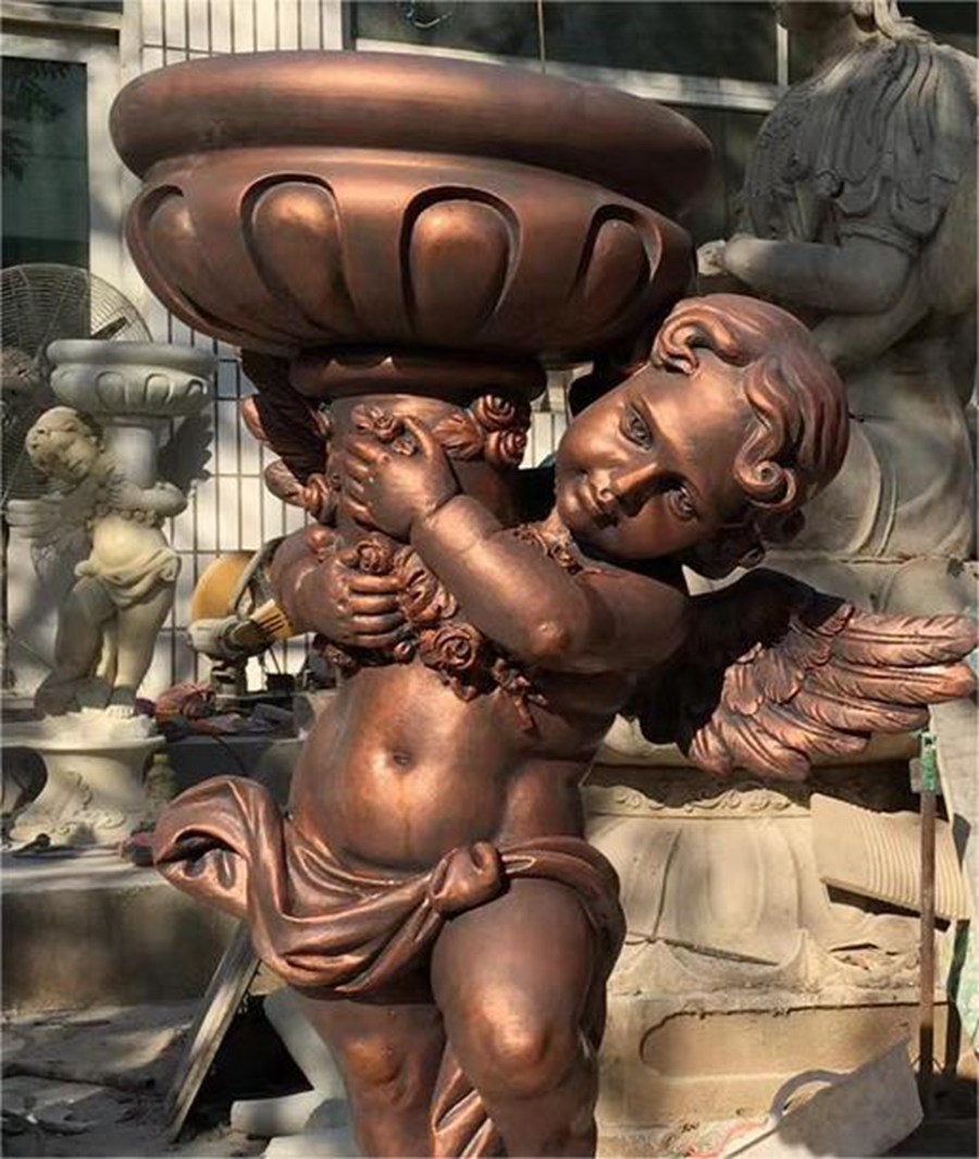 bronze cherub planter (1)