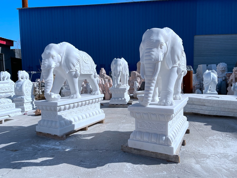 marble elephant statue for sale (3)