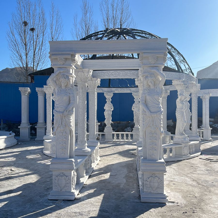 marble gazebo with gallery (2)