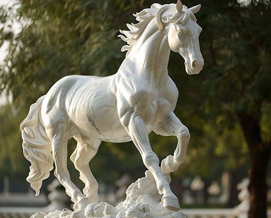 marble horse sculpture (1)