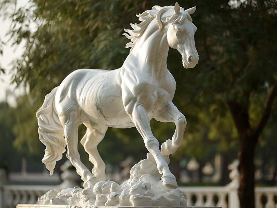 marble horse statue forsale (2)