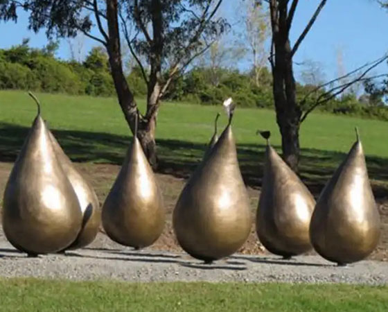 metal pear sculpture (2)
