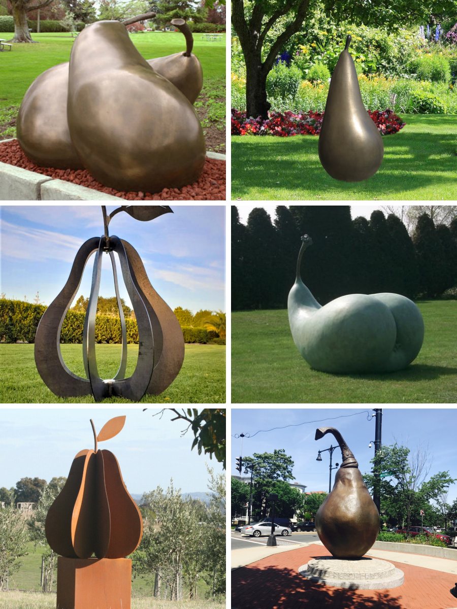 metal pear sculpture (3)