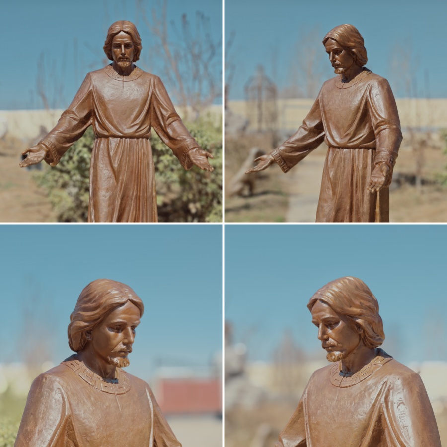 religious bronze Jesus statue (1)