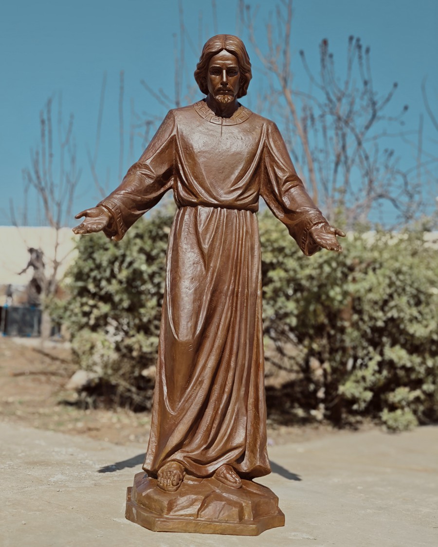 religious bronze Jesus statue (3)