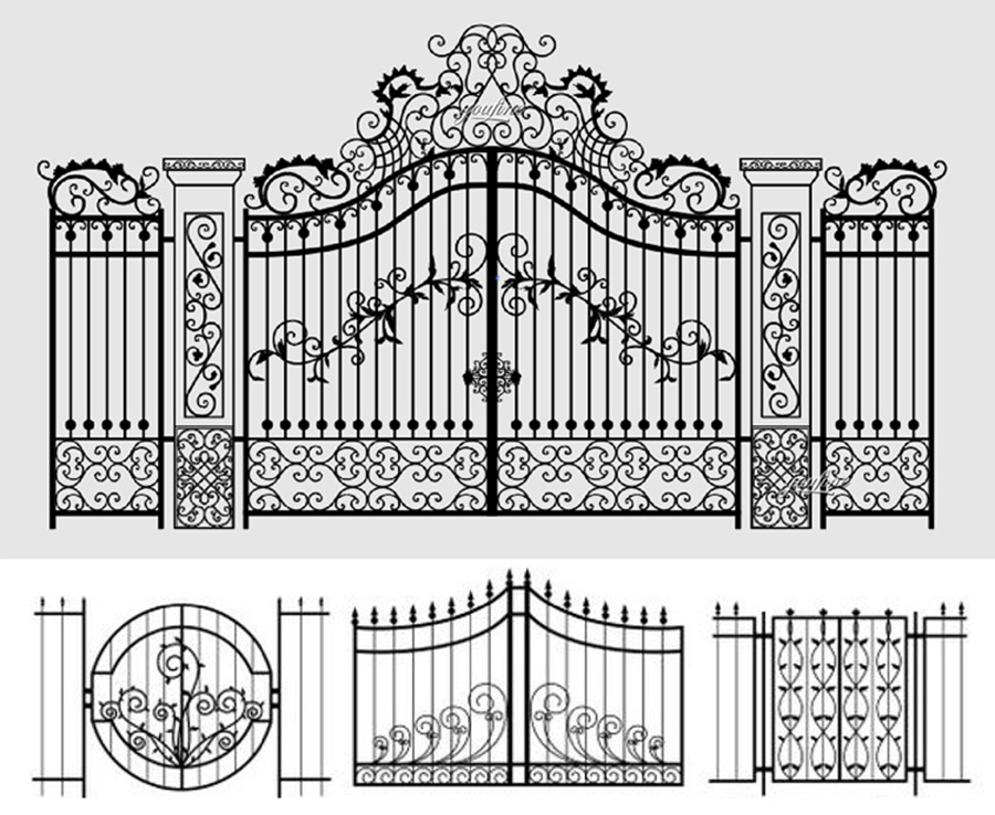 wrought iron garden gate (2)