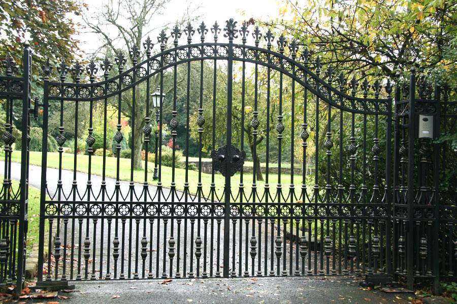 wrought iron swing gates