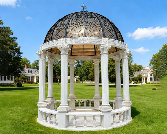 white wedding gazebo