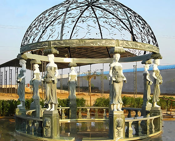 green-marble-gazebo