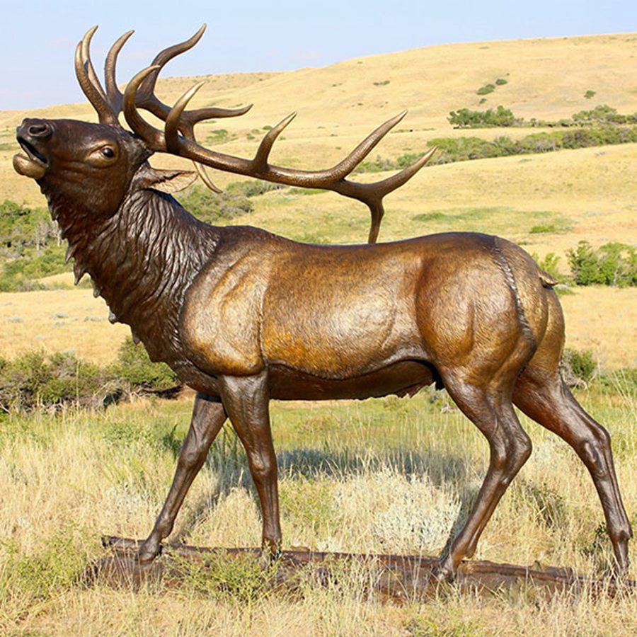 life size bronze stag statue (2)
