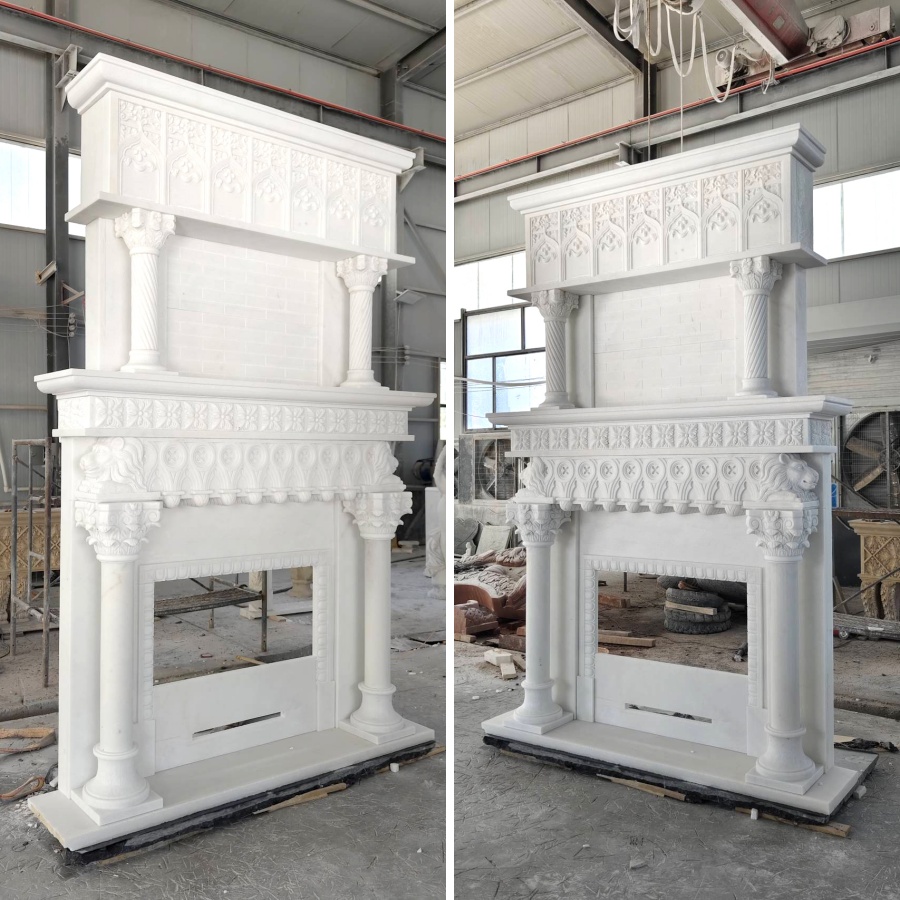 marble fireplace surround (2)