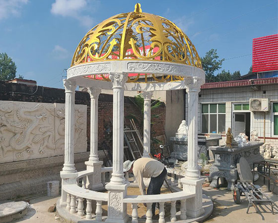 marble gazebo with hollow top (2)