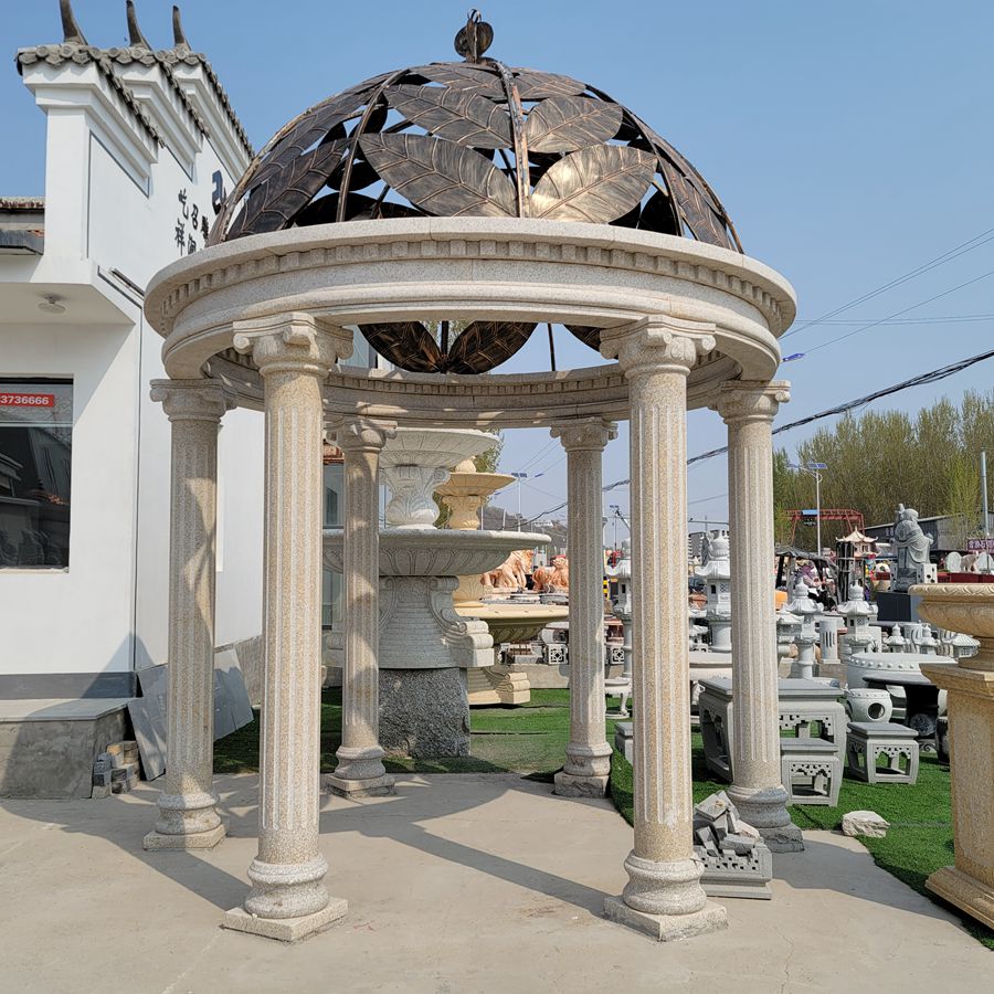 marble stone gazebo (2)