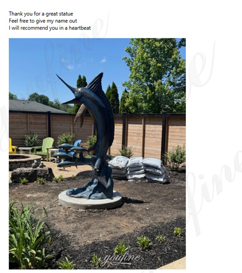 Bronze Swordfish Sculpture Feedback