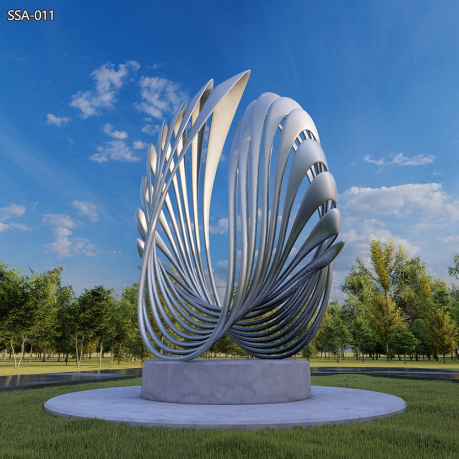 large metal shell sculpture (2)
