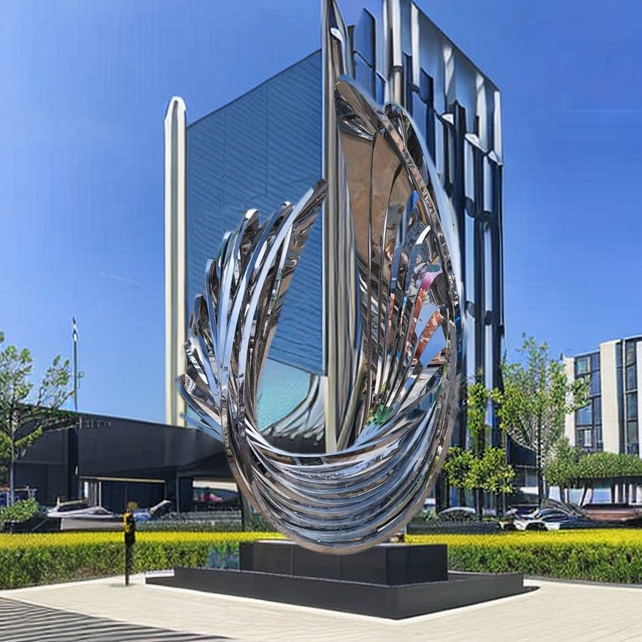 large metal shell sculpture (4)