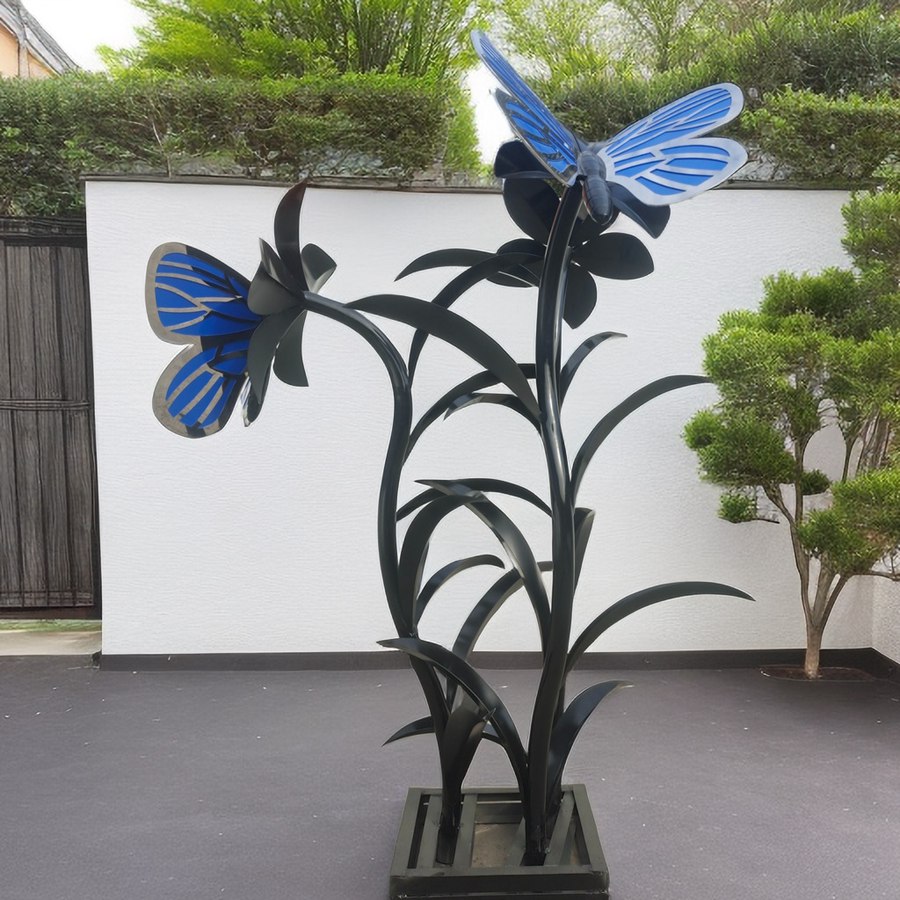 metal butterfly sculpture (2)
