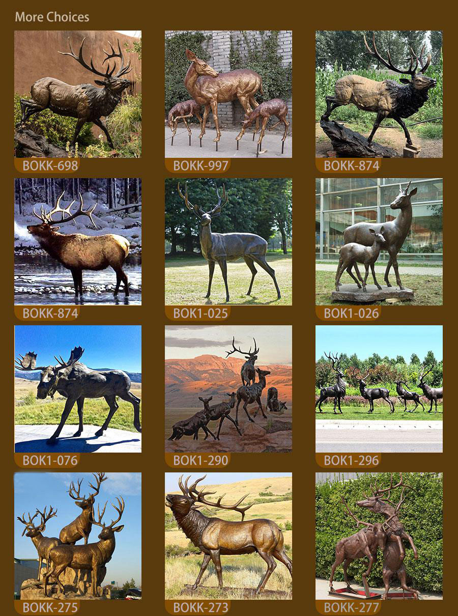 more-bronze-deer-statue