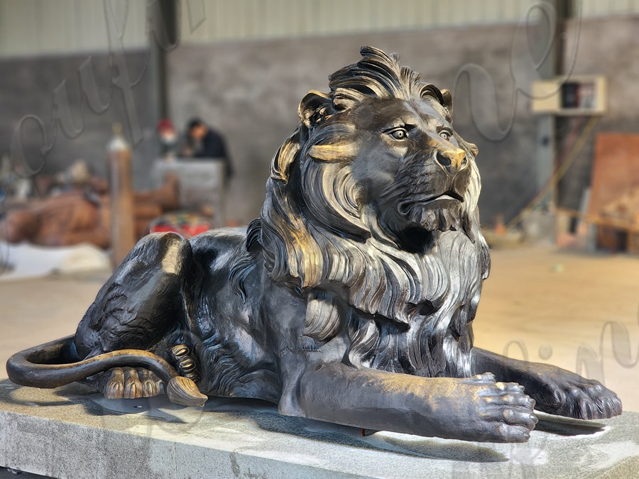 Bronze Lion Statues