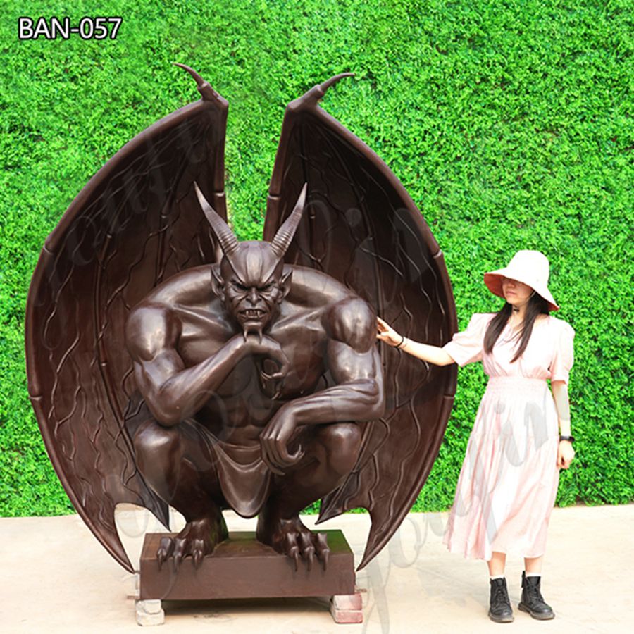 bronze gargoyle statue (2)