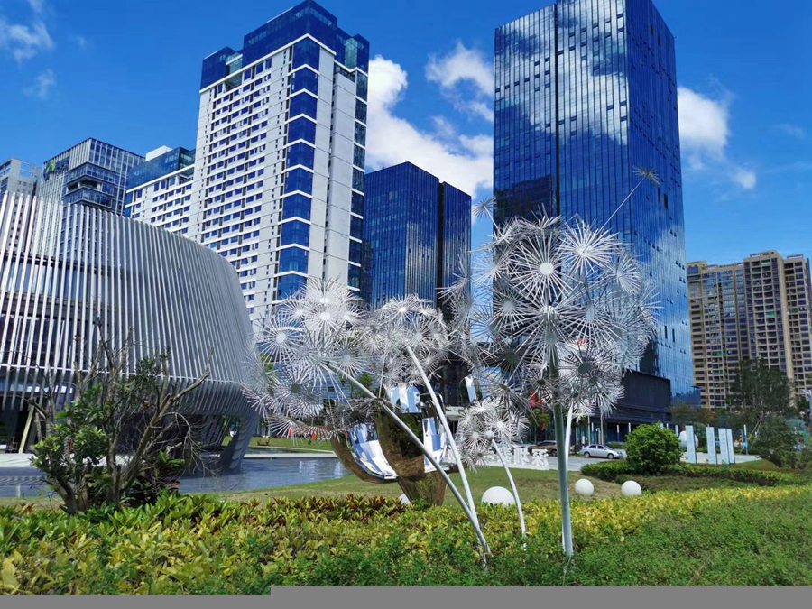 dandelion garden sculpture (3)