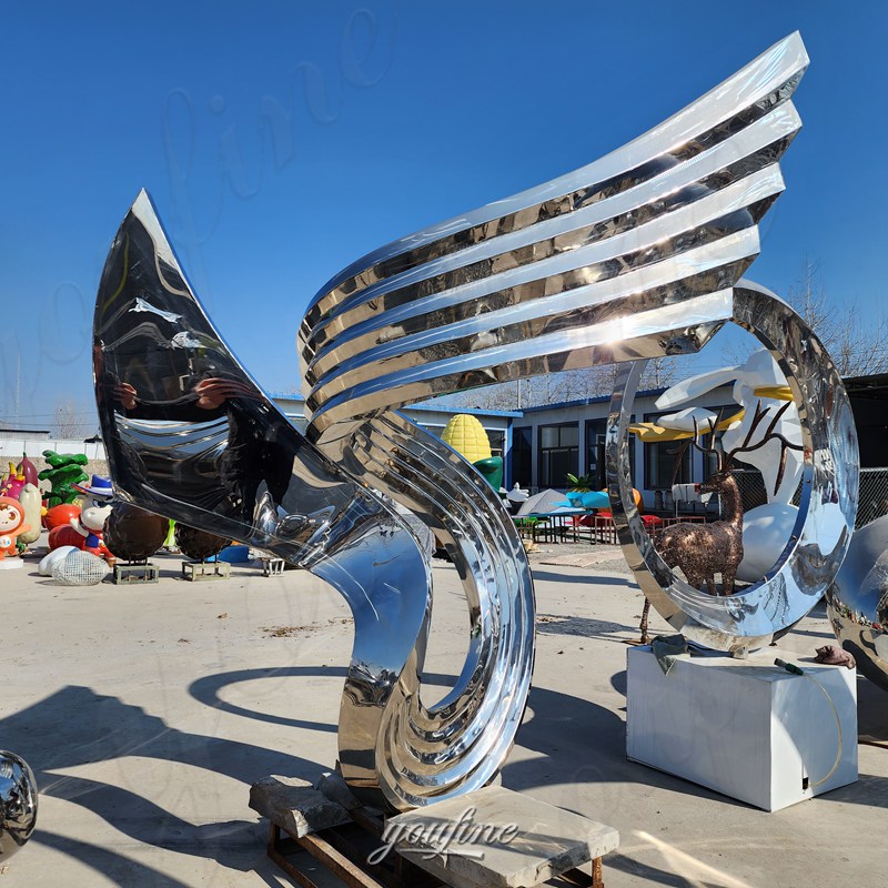 metal abstract steel sculptures