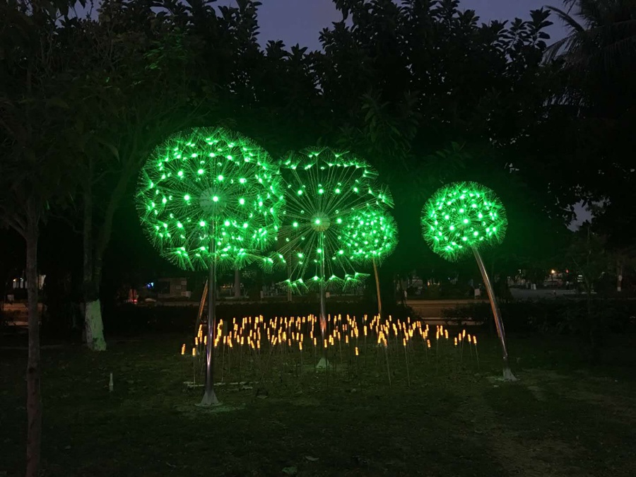 metal dandelion sculpture (3)