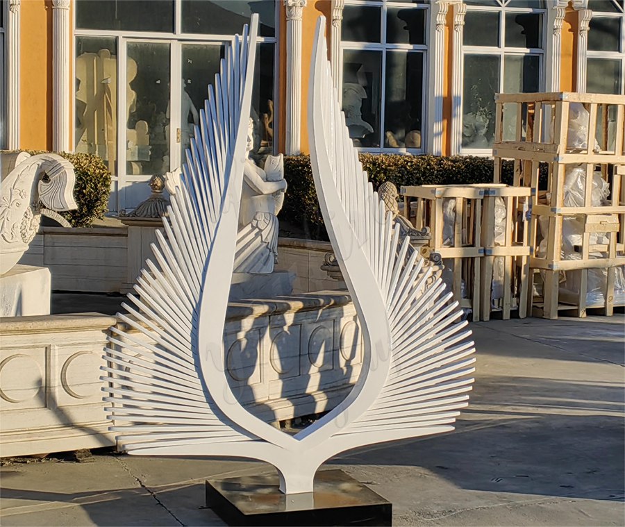 stainless steel wing sculpture (1)