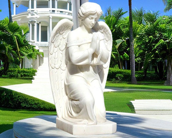 white marble angel statue (2)