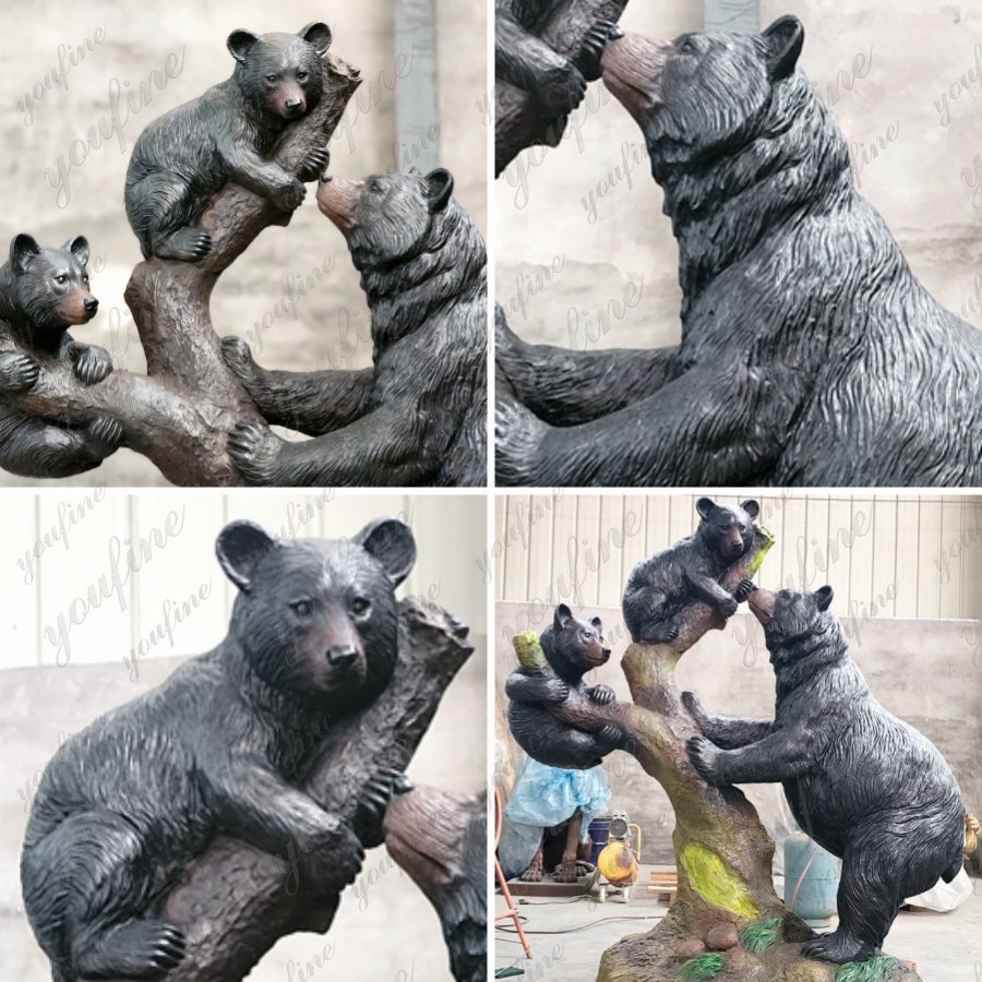 bronze bear statue for sale