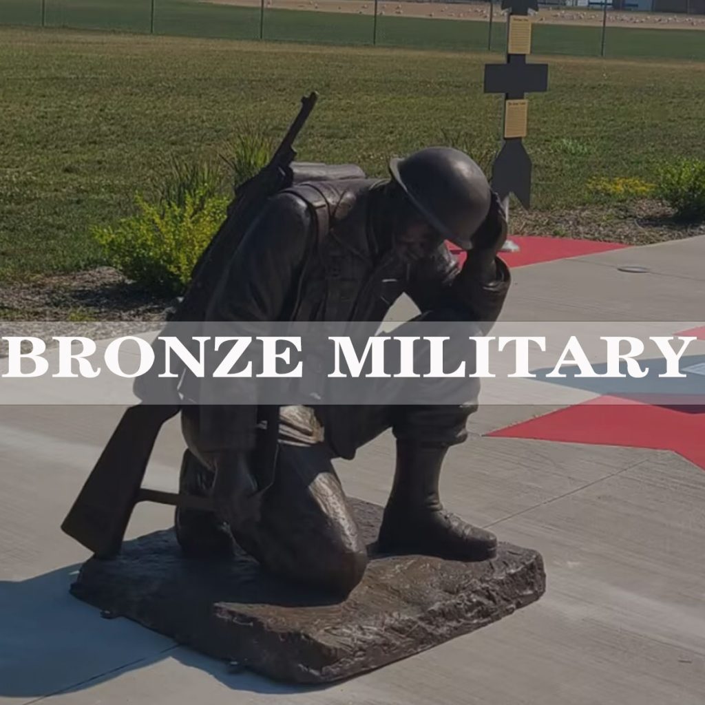 bronze-military-statue