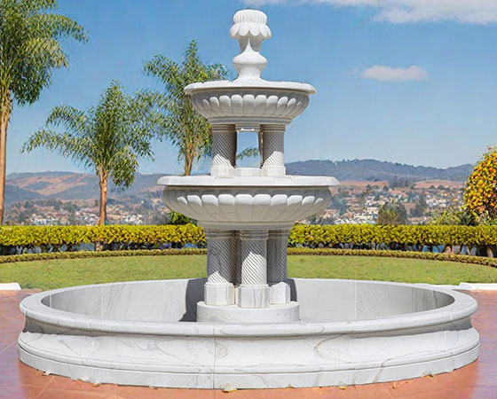 hand carved marble fountain (1)