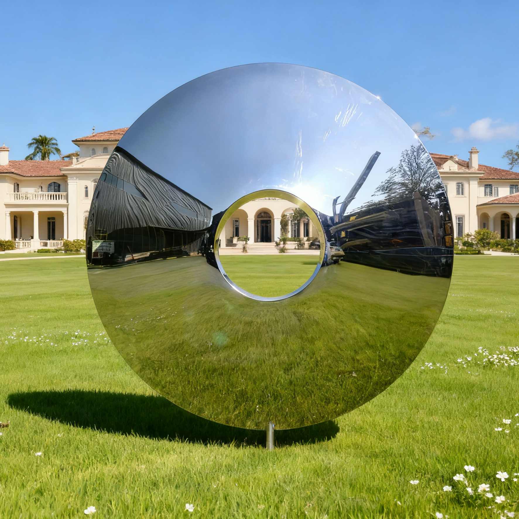 large disc sculpture