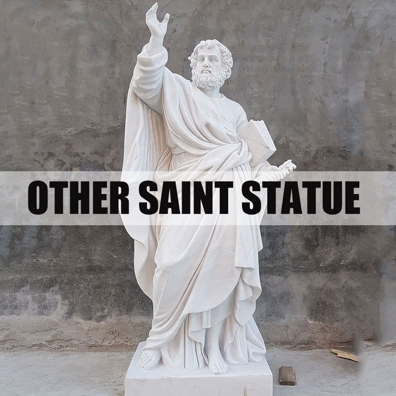 MARBLE-SAINT-STATUE