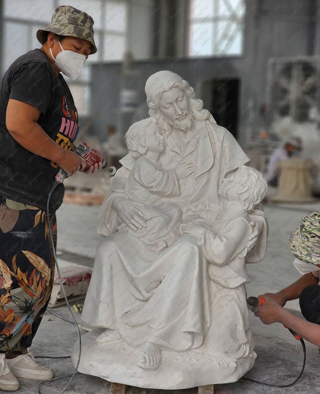 YouFine church sculpture hand carving artist (3)