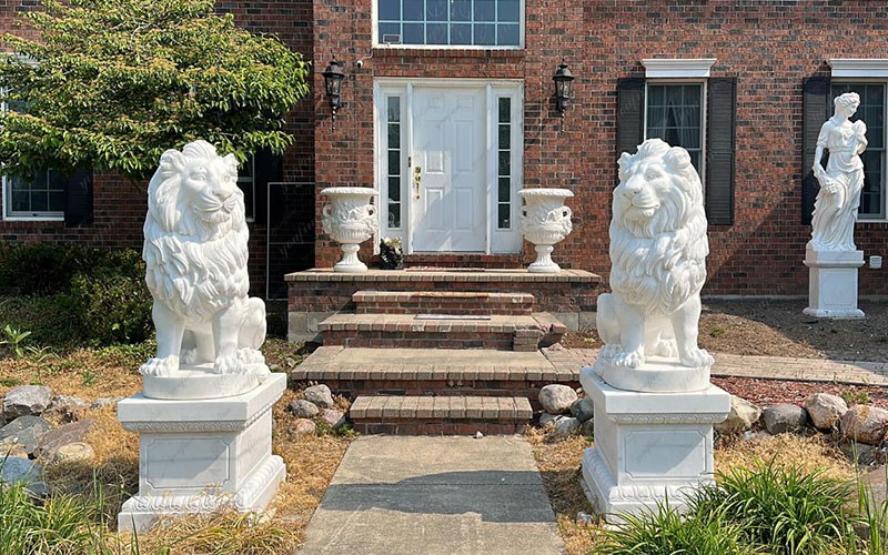 marble lion statue for entrance (6)