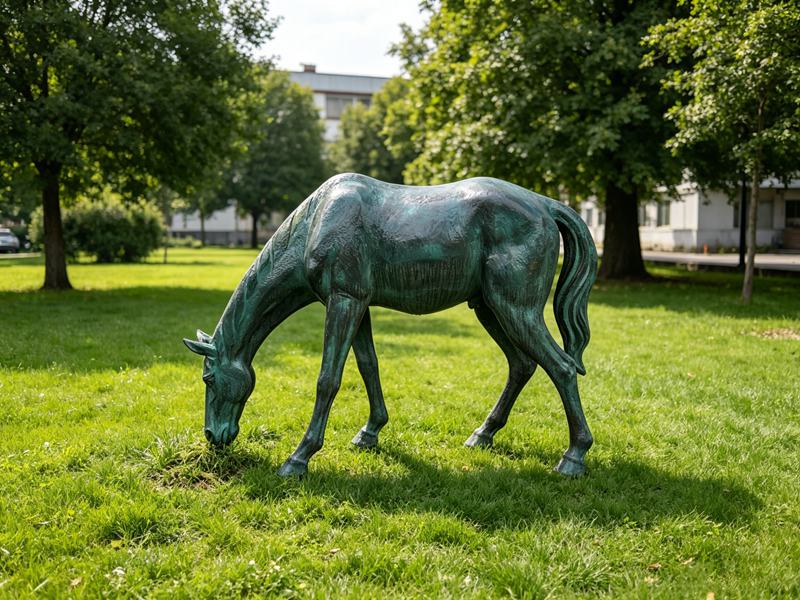 antique bronze horse