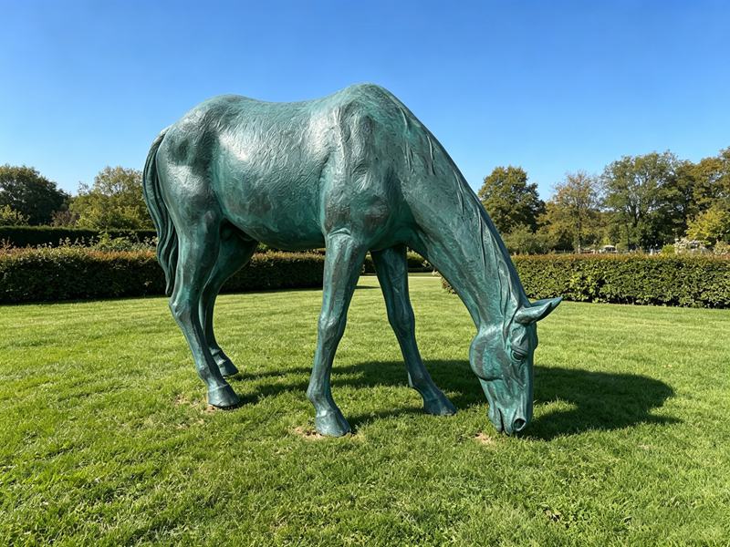 life size antique horse