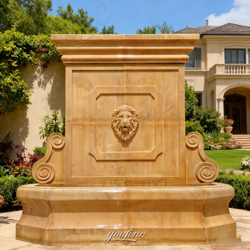 lion head water fountain