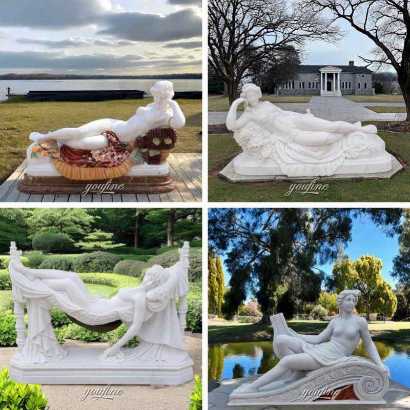 more marble nude statues